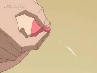 Naken rödhårig animen ung kvinnlig blåsning axel i sextionio